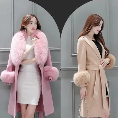 Korean Woolen coat winter coat women