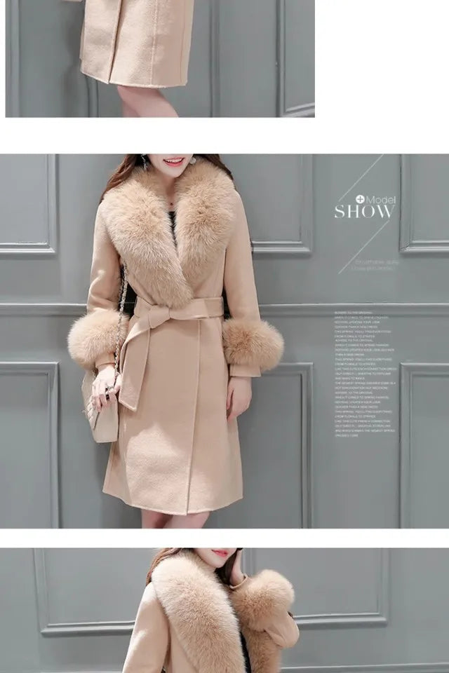 Korean Woolen coat winter coat women