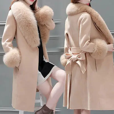 Korean Woolen coat winter coat women