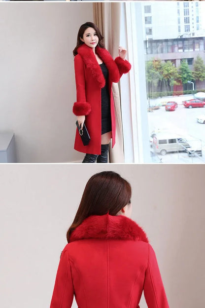 Korean Woolen coat winter coat women